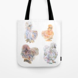 Silkie Chickens Tote Bag