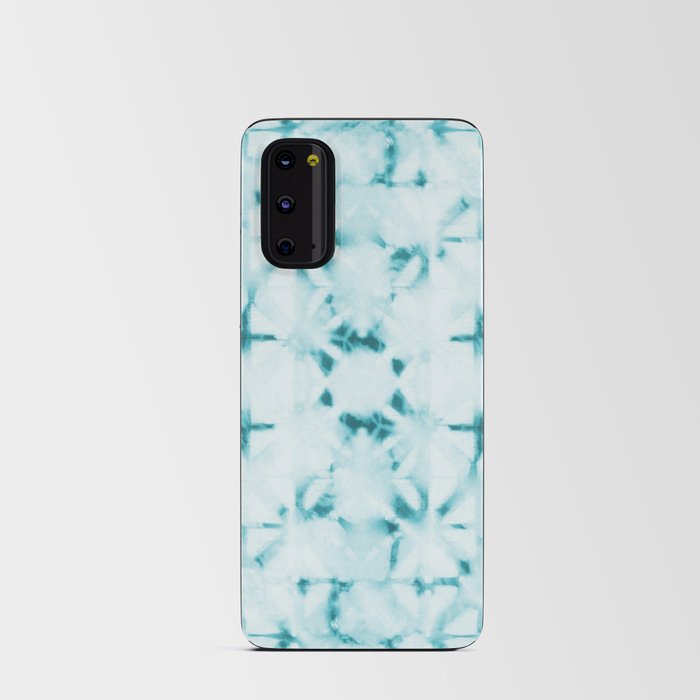 White and turquoise water spots Android Card Case