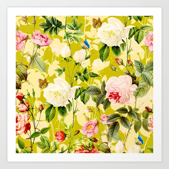 Botanic Floral Art Print