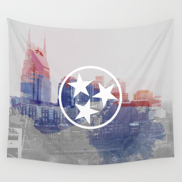 Nashville, Tennessee Wall Tapestry by Matt Scott Crum  Society6