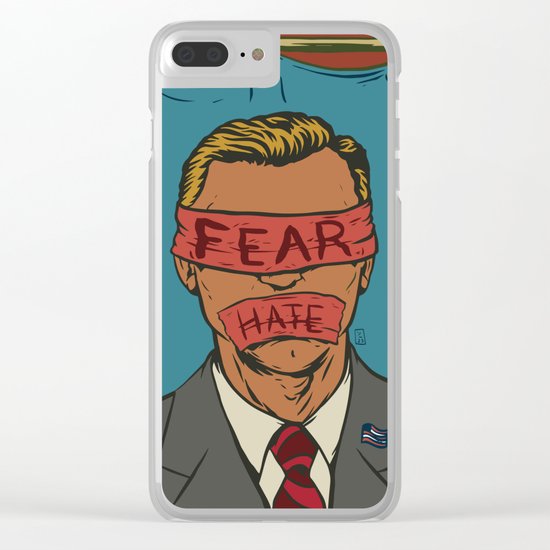 The Fear Hate Factor Clear iPhone Case