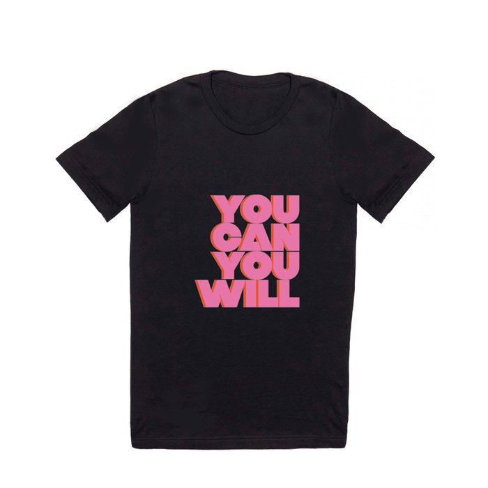 You Can You Will Do This It Vintage Motivational Typography T Shirt