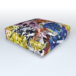 Diamond Collage Outdoor Floor Cushion
