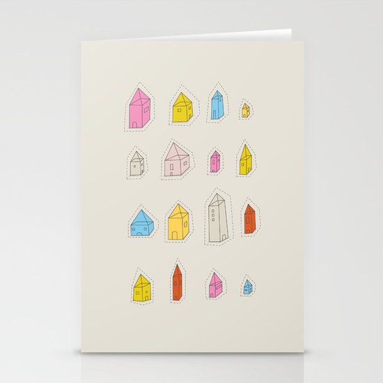 Transparent Houses Stationery Cards