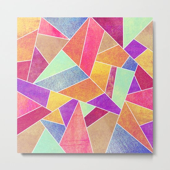 Colorful Stone Metal Print