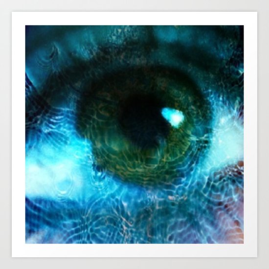 Water Eye Art Print