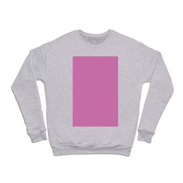 Sky Magenta Pink Solid Color Popular Hues - Patternless Shades of Pink Collection - Hex #CF71AF Crewneck Sweatshirt