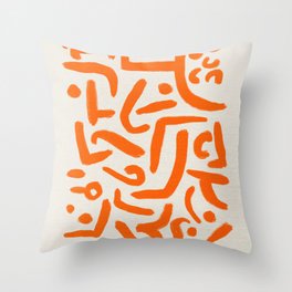Klee's Strokes Throw Pillow