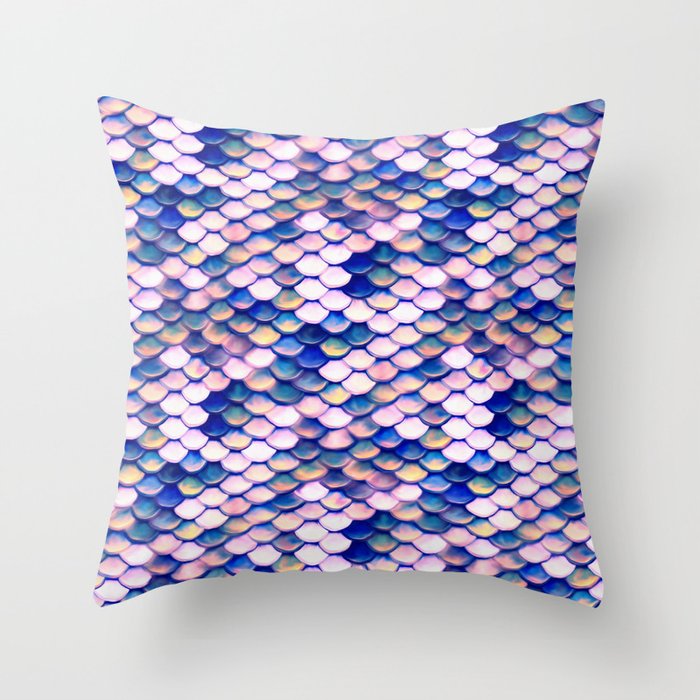 Rose Mermaid Skin Pattern Deko-Kissen Rose Mermaid Skin Pattern Deko-Kissen
