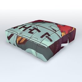 Evangelion Unit 2 Artwork  Outdoor Floor Cushion
