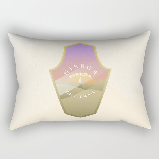 Mirror, mirror, where are you? Second destination Rectangular Pillow