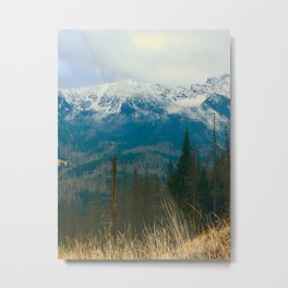 Tatra mountains in clouds Metal Print