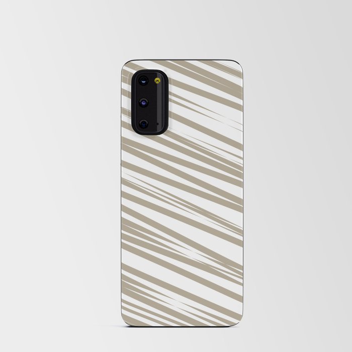 Beige stripes background Android Card Case