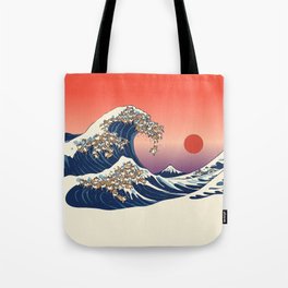 The Great Wave of Shiba Inu Tote Bag