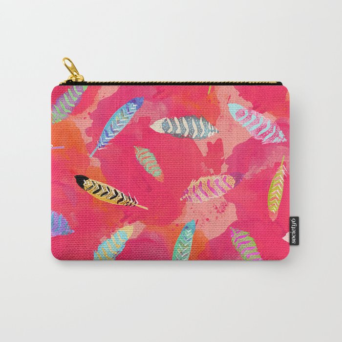 Sunset Feathers Carry-All Pouch