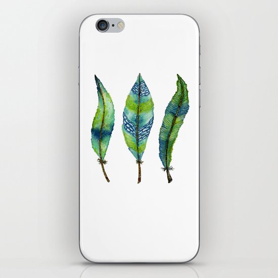 Mystic Sea Feather Trio iPhone Skin