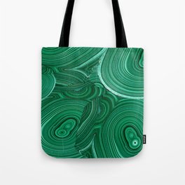 Green Malachite Nature Pattern Design Abstract Tote Bag