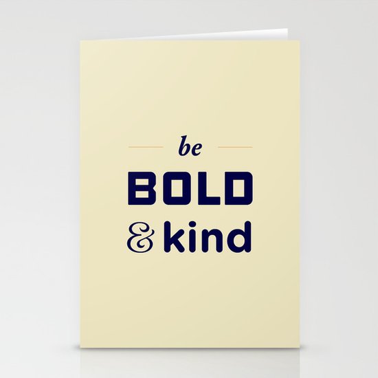 Be Bold Stationery Cards