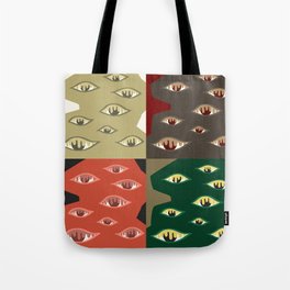 The crying eyes patchwork 1 Tote Bag