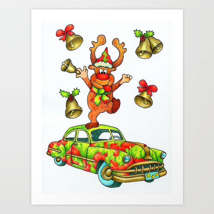 Jingle Bells by Monica Hulsing Art Print