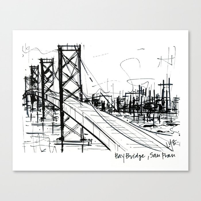 SF Bay Bridge Canvas Print
