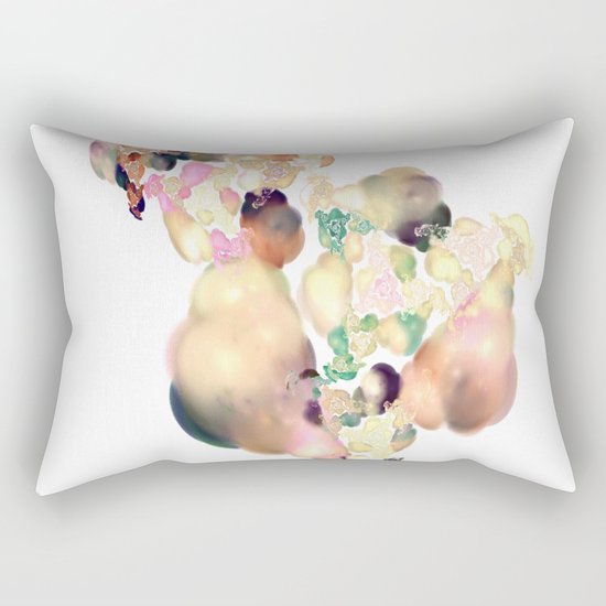 love space flowers Rectangular Pillow