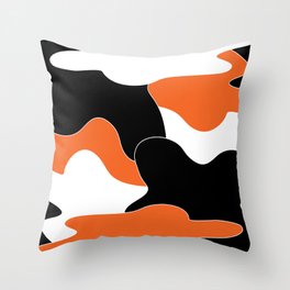 Abstract pattern - orange. Throw Pillow