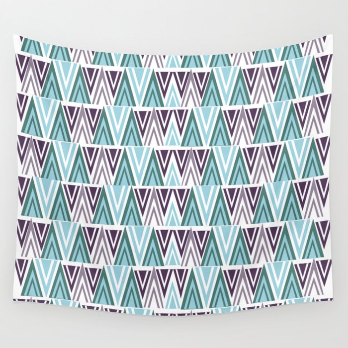 Small triangle tribe pattern  Wall Tapestry