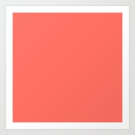 Color of the Year 2019 - Living Coral - Mix & Match with Simplicity fo Life Art Print