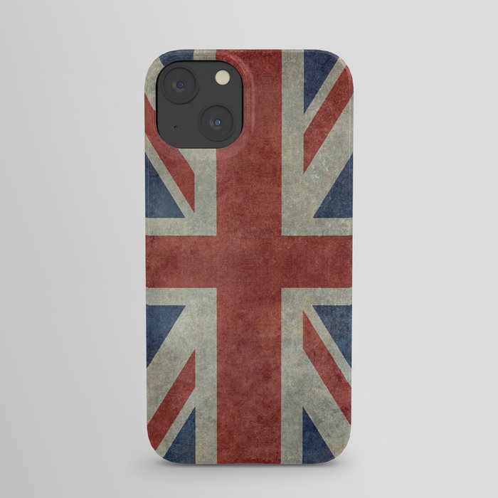 England's Union Jack, Dark Vintage 3:5 scale iPhone Case