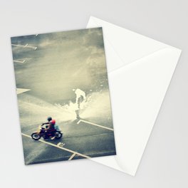 Riding on Paint Stationery Cards
