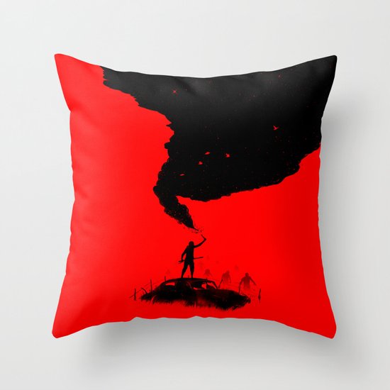 SOS Throw Pillow