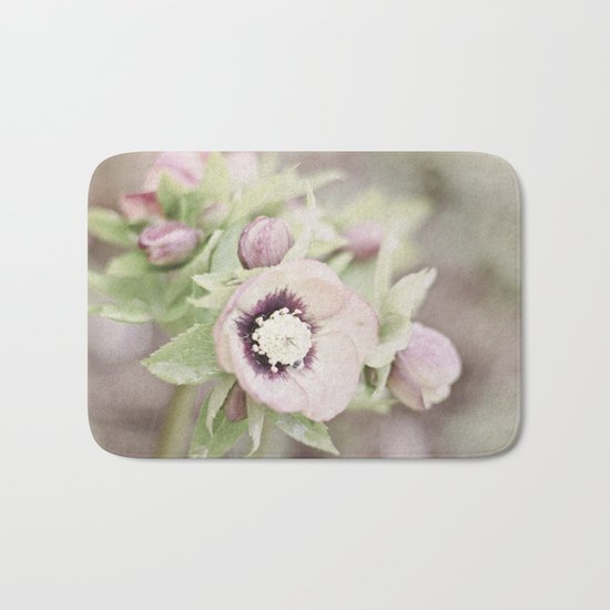 Pastel Flowers Bath Mat