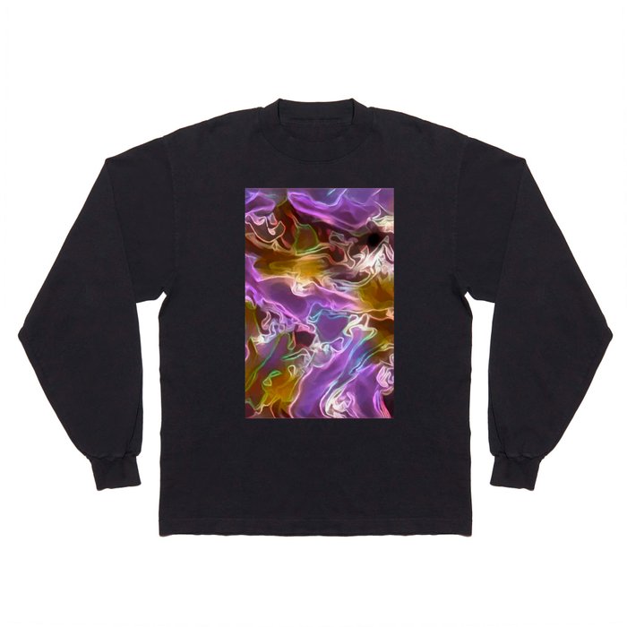 Violet Flames - white gold light blue violet flame swirl Long Sleeve T Shirt