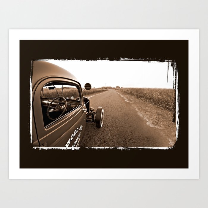 1942 Chevy Rat Rod Art Print By Blulime Society6