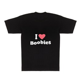 I Heart love Boobies Funny New Boobs T Shirt