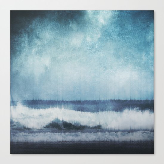 Wave Glitch 1 Canvas Print
