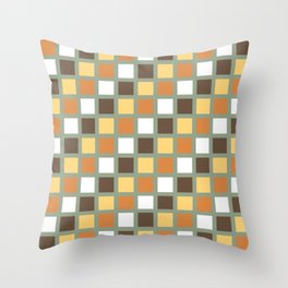 Elegant square pattern Throw Pillow
