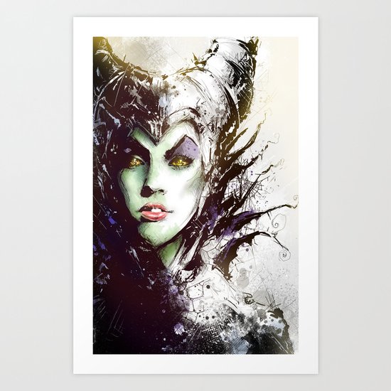 Maleficent Art Print
