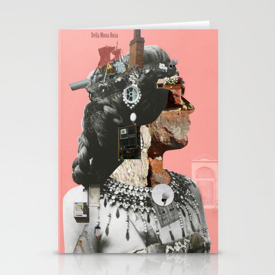 Crazy Woman - Della Mona Rosa Stationery Cards