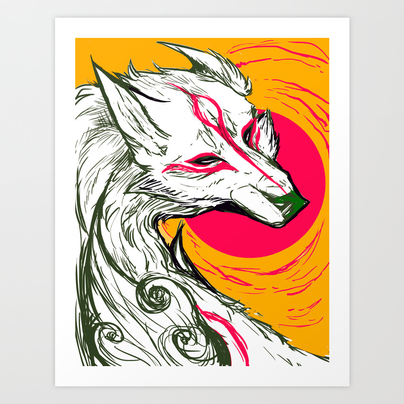 Okami Art Print By Canidae Society6