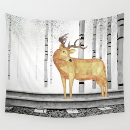 Planemo-Golden Deer Wall Tapestry