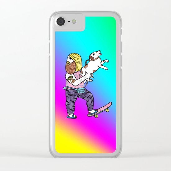 On the topic of Rad Dad Dog owners Clear iPhone Case