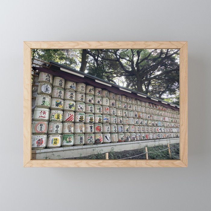 meiji shrine Framed Mini Art Print