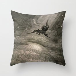 Gustave Doré - Fallen angel Throw Pillow