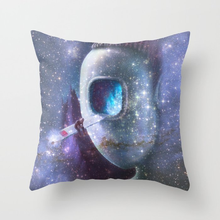 FACE OF  LONELINESS Throw Pillow