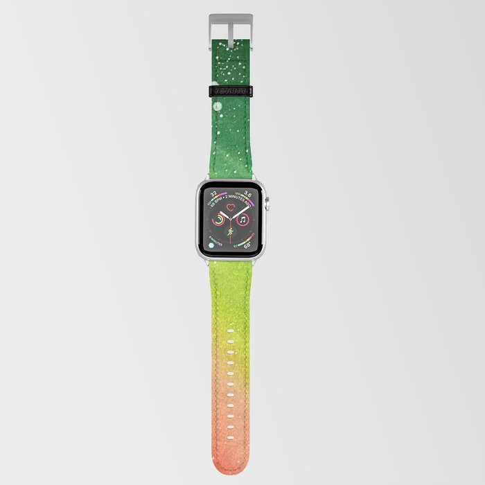 Aurora Borealis Green Red Twinkle Sky Apple Watch Band