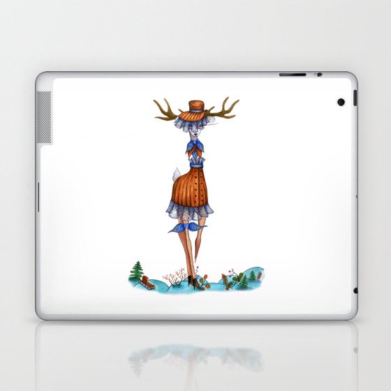 Fashion Christmas Deer 9 Laptop & iPad Skin