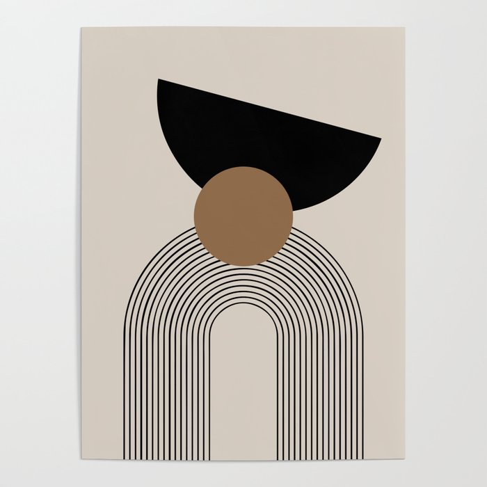 Dara - Mid Century Modern Abstract Art Poster