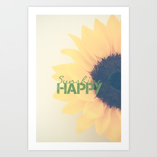 Sunshine Happy Art Print